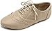 Ollio Women's Shoe Classic Lace Up Dress Low Flat Heel Oxford