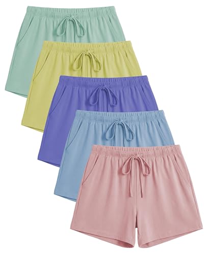 Image of Sexy Basics Women's Super Soft Lounge Shorts | Comfort Stretch Bottoms | Drawstring & Pockets | Multi Packs & Colors