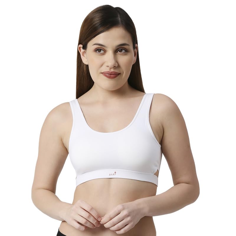 julietWomens Cotton Soft Padded Non Wired Sports Bra (JS 90-4)