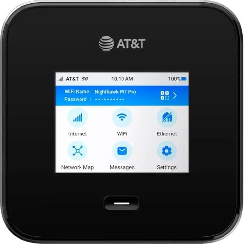 Image of NETGEAR Nighthawk M7 Pro Mobile Hotspot Bundle 5G mmWave, WiFi 7, Unlocked, AT&T & Verizon, International, Portable Device for Travel, with Free Travel Case and Extra Battery (Renewed)