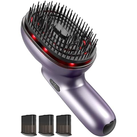 Benherofun Electric Scalp Massage Comb, Portable Scalp Massager Electric, Unique Essential Oil Atomization Function, Massaging The Scalp While Nourishing Hair, Relieve Head Pressure. Cover