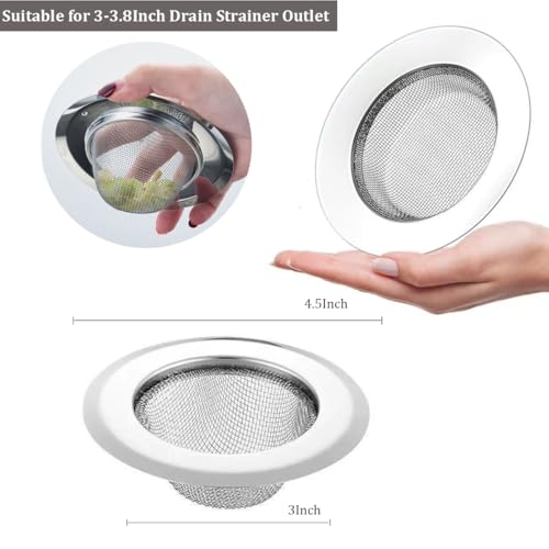 Colador de acero inoxidable para fregadero 2 piezas miniatura 5