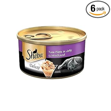 Sheba Tuna White Meat in Jelly Adult Cat Wet Food (All Breeds) - 85gm (Pack of 6)