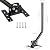 PBD Digital Outdoor TV Antenna, 150 Miles Range, 360° Rotating Directional Motor with Remote Control, Dual TV Support, Mounting Pole, 40FT RG6 Cable, UHF/VHF Reception