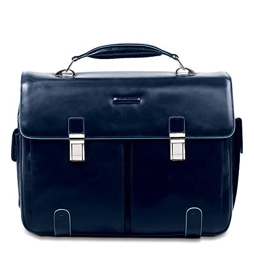 Piquadro Blue Square Cartella, 43x31x13 cm, Blu (Blu)