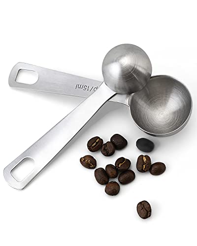 Uirio Measuring Spoons Set Stainless Steel - Set Of 6 Stacking Metal Small Teaspoons Tablespoons - 1/8 Tsp, 1/4 Tsp, 1/2 Tsp, 1 Tsp, 1/2 Tbsp, 1Tbsp - Coffee Spice Jars Scoop For Dry Liquid Ingredient #TOP1