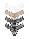 Victoria's Secret Ropa interior tanga de encaje para mujer, M