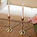 Candlestick Holders for Taper Candle - Modern Gold Candleholder Resin Display Candle Centerpiece,Wedding Candles, Easter Candle Holders 3.5 X 3.5 X 9 Inch Set of 2 Guichifun