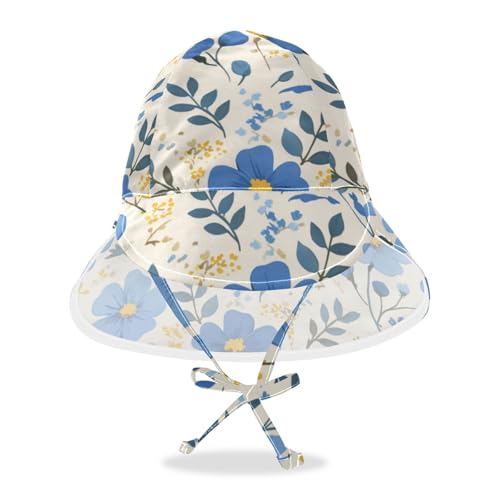 Kid Beach Hats Baby Boys Caps Baby Girls UPF 50+ Protection Adjustable Traveling Swim Hat
