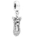 Produktbild Pandora Damen-Charm Ballerina-Schuh 925 Silber Emaille Zirkonia weiß - 791506CZ