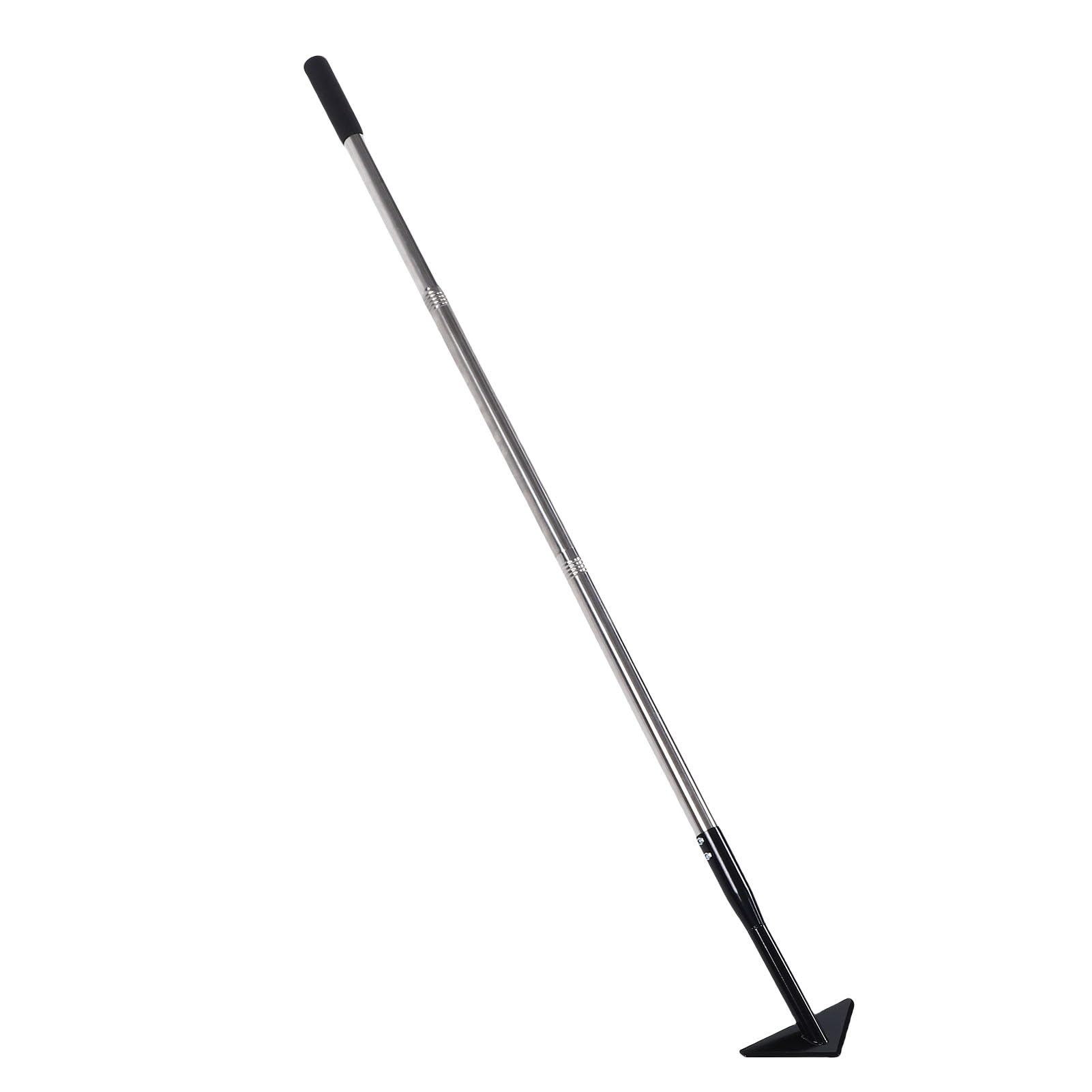 Azada de Jardín Triangular, Azada de Malas Hierbas Resistente con Largo Ajustable de 145 Cm con Diseño Desmontable para Desmalezar el Cultivo del Suelo