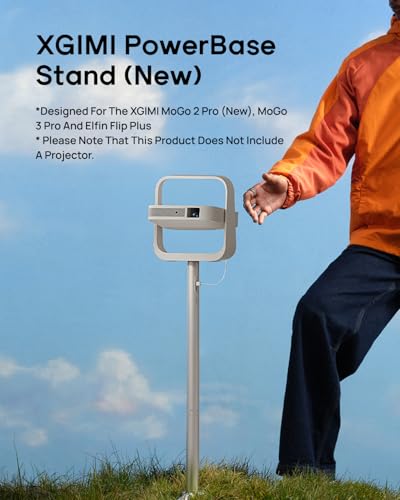 Image of XGIMI PowerBase Stand (New) Designed for the XGIMI MoGo 2 Pro (New), Elfin Flip Plus, 20000 mAh Large Capacity Battery, 2.5H Playtime, Lightweight, Portable