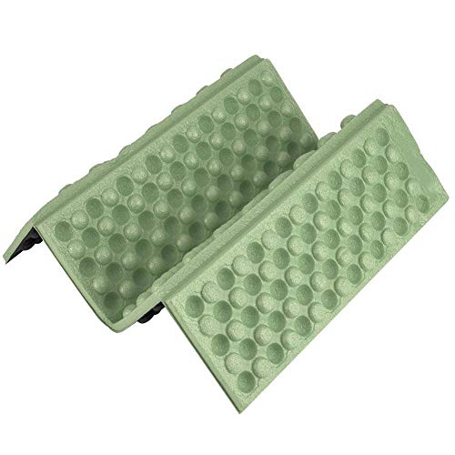 Camping Foam Pad, Faltbares Sitzkissen Wasserdichtes faltbares Camping Mat Foam Sitzkissen(Grün + Schwarz)