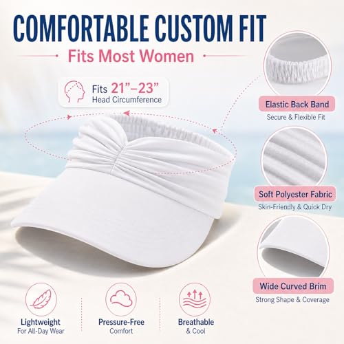Visera deportiva plegable con protección UV para mujer miniatura 4