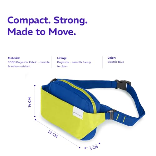 Image of Provogue Rover Waist Bag for Men & Women, Crossbody Waist Pouch with Zippered Compartments & Adjustable Strap,Multipurpose Fanny Pack for Travel & Outdoor Activities Chest Bag