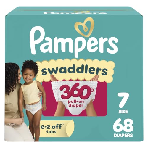 Image of Pampers Swaddlers 360 Pull-On Diapers, Size 7, 68 Count for up to 100% Leakproof Skin Protection and Easy Changes