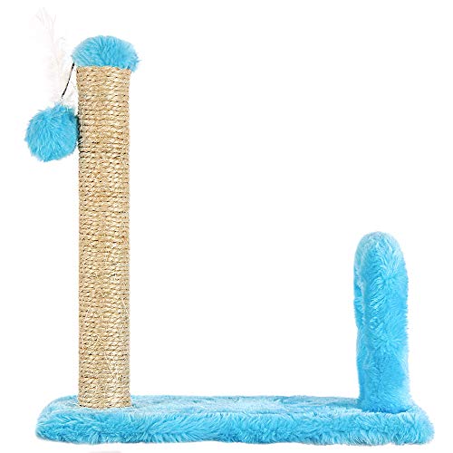 Brinquedo Arranhador Divert Cat para Gatos Retangular com Arco Azul