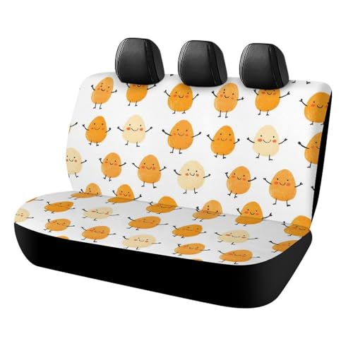 Housses de siège arrière pour camions et VUS avec tissu léger élastique universelle motif noix