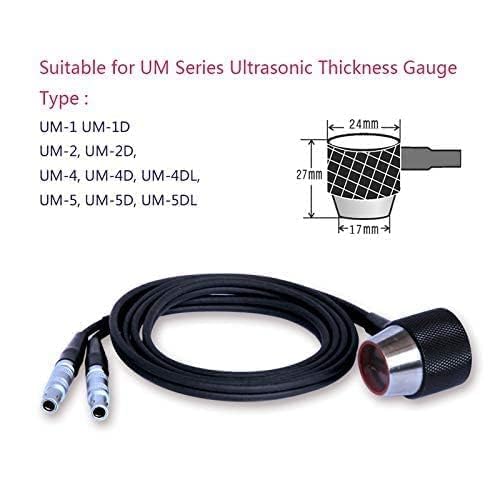 ZT-12 Transductor para Medidor de Espesor Ultrasónico 2MHz con Sonda de Hierro Fundido y Rango de Medición 4.0-300mm miniatura 2