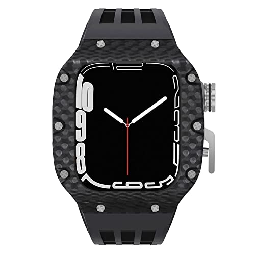 Kit carbone Apple Watch 45mm SCHIK protège boîtier agate 44mm - 2