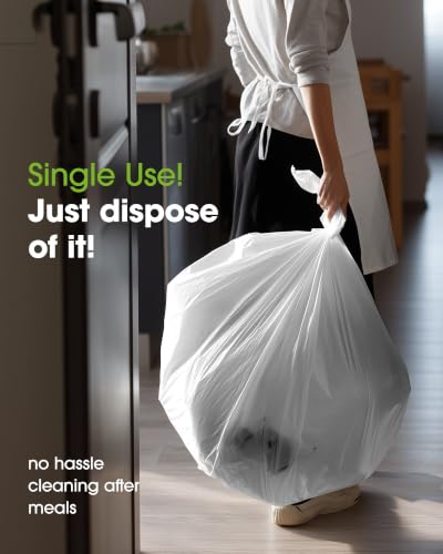 Image of Pureegg Plastic Table Cloth Disposable 54 x 72 Inch 20 Packs, White