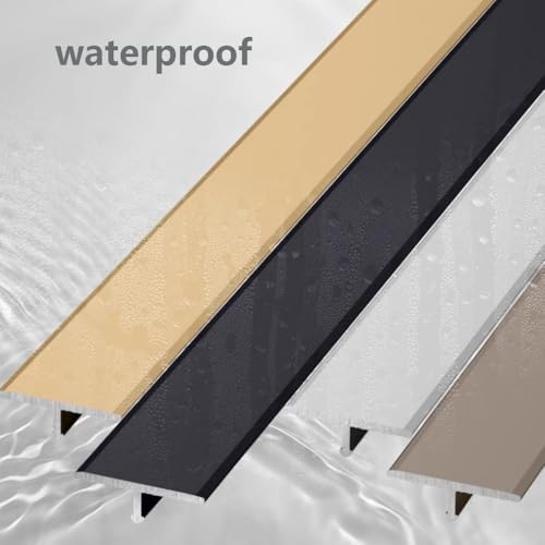 Tira de transición de aluminio para tapar juntas feas entre madera y azulejo 4