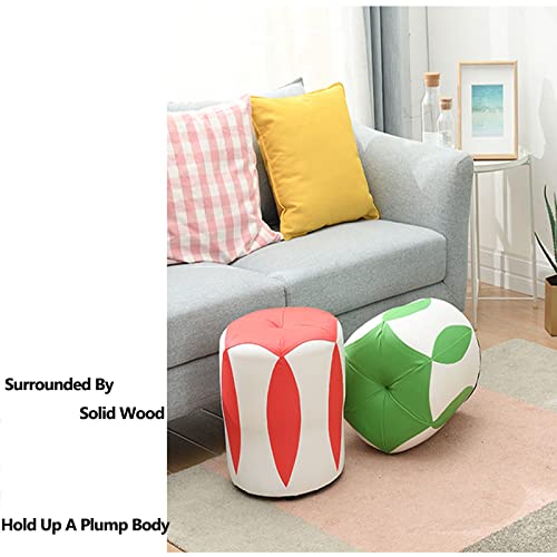 Pouf en cuir de qualité supérieure, tabouret de vanité A6 - 8