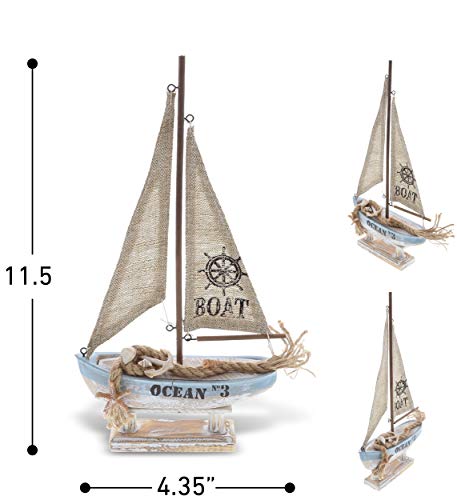 CoTa-Global-Coastal-Horizon-Wooden-Sailboat-Model-Ship-Nautical-Decor-Rustic-Nautical-Sailboat-Decor-Table-Top-Decorations-for-Living-Room-Centerpiece-and-Beach-Decorations-for-Home-141-Inches CoTa Global Coastal Horizon Wooden Sailboat Model Ship Nautical Decor Rustic Nautical Sailboat Decor Table Top Decorations for Living Room Centerpiece and Beach Decorations for Home 141 Inches