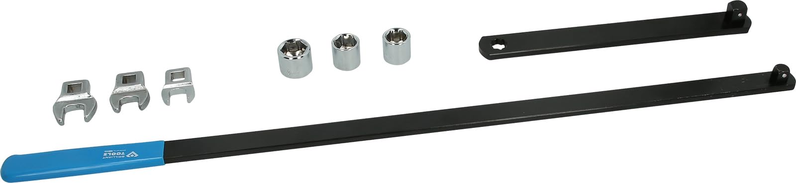 BRILLIANT TOOLS BT571050 Jeu de clés pour poulie et tendeur, 8 pcs [Powered by KS TOOLS]