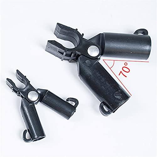 Kit de conector de abrazadera de clip de película de plástico para invernadero, 50 unidades, color negro, tubo y clip de película, herramienta de jardín (3.1 in
