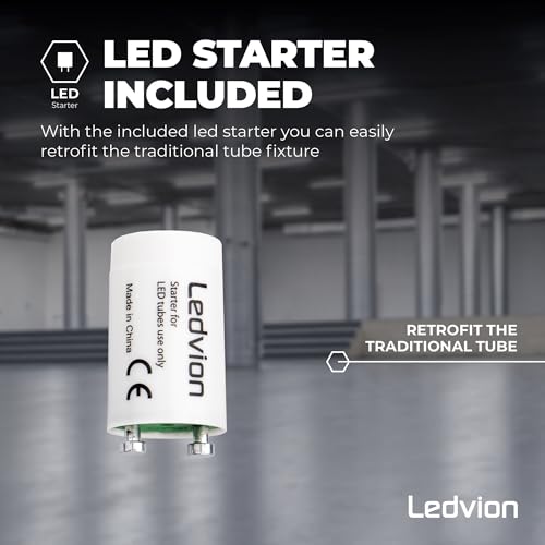 LED-Röhre 120 cm von Ledvion, 18W, 6500K, energieeffizient