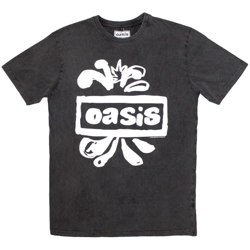 Oasis Band Logo Splat Limited Edition 999 Only Premium Wash T Shirt Size XXL