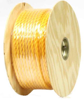 P9m32s0300yfr 0.5 In. X 300 Ft. Yellow Twisted Polypropylene Rope