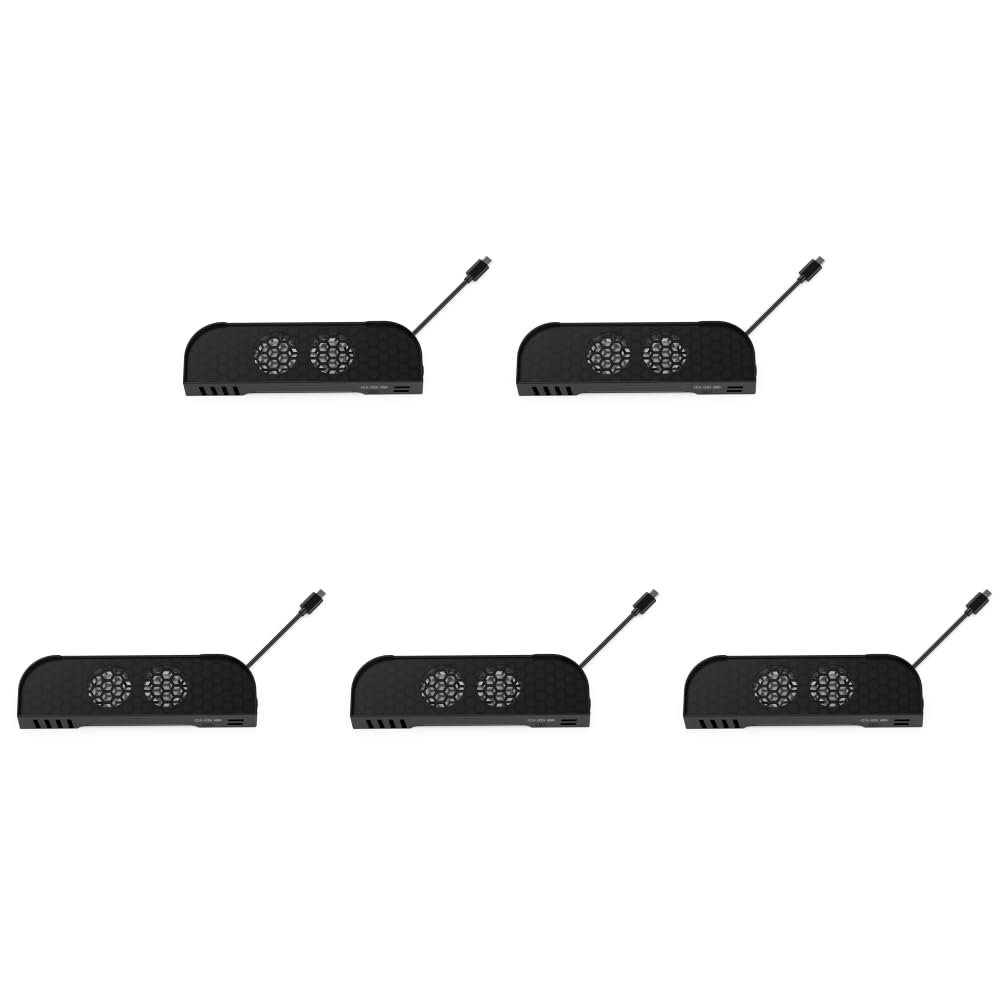 Soporte de refrigeración portátil para Switch2 con ventiladores RGB y almacenamiento para tarjetas de juego
