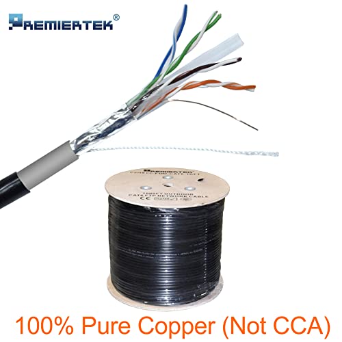 Cable de red Cat6 exterior FTP 1000 pies cobre puro miniatura 4