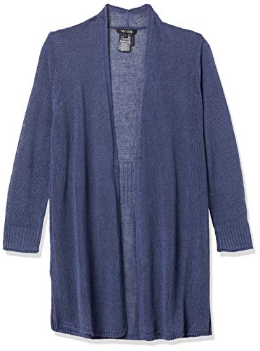 NIC+ZOE Women's Long Lengths Cardigan, Soft Navy, SM