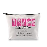 XYANFA Dance Sis Cosmetic Bag Dancing Gift Ballet Dancer Gift Little Sis Big Sis Gift Gifts For Dance Sis