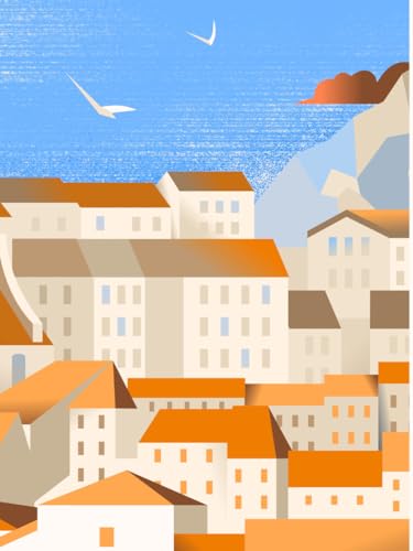 Affiche de Dubrovnik idée cadeau vintage originale format 40x30 - 3