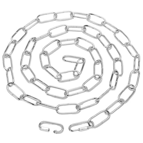 Image of Chandelier Chain 6 /10 /15 Feet SANGLE SOPFFY Light Fixture Chain for Chandelier or Swag Light Fixtures (Silver, 15FT)