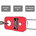 RUGCEL WINCH 4.8T Heavy Duty Recovery Winch Snatch Block,10500lb Capacity (red),Towing Pulley System for Synthetic Rope or Steel Cable