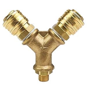 Pneumatik-24.De Druckluftverteiler 2-fach mit Kupplungen