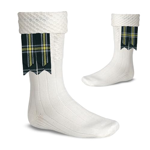 Image of Scottish Tartan Kilt Flashes with Elastic Adjusters