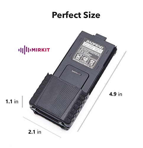 image for 2pc BAOFENG BL-5 3800mAh Extended Batteries Compatible with UV-5R BF-8