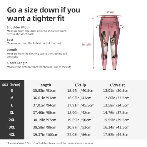 Leggings con estampado de conejos con bolsillos que sujetan el móvil sin caerse 5