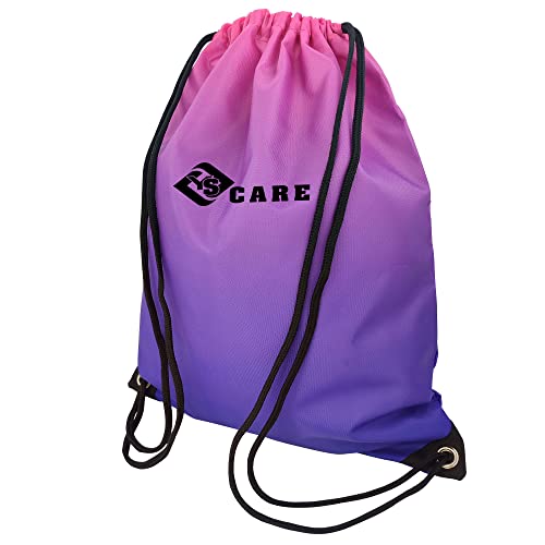 YSCARE Sac de cordon sport multi-usages de gym plage sac de yoga sac de voyage sac de randonnée adapté pour le sport l'école, la gym la natation et diverses activités (Rose-mauve, Small (34x40 cm))