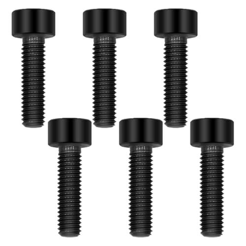 Image of Titanium Bolts M5x18, Black, 6PC | Lightweight Hex Socket Screws, MTB /Road Bike /Motorcycle, Corrosion Resistant, Marine Grade Fasteners