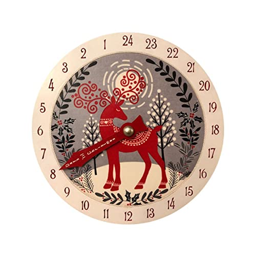 Calendario de cuenta regresiva de madera de Navidad, decoración de fondo para niños, regalo de cumpleaños, calendarios de Adviento para niños