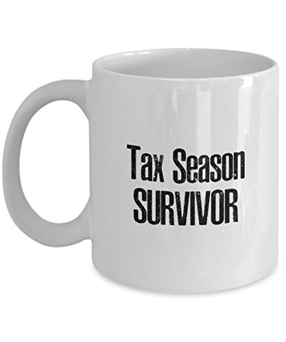 Funny Tax Season Survivor Gifts for Coworkers — funny ceramic mug from ShopProudGifts