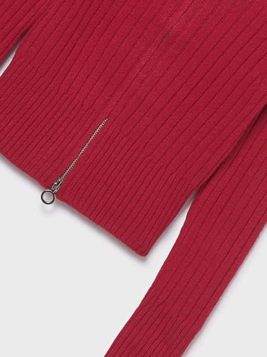 Mayoral Knitting Pullover for Girls Red3