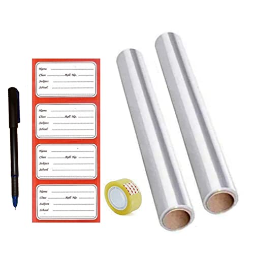 Image of Transparent Cover roll for School Books, 360 x 9 Yards Each - Set of 2